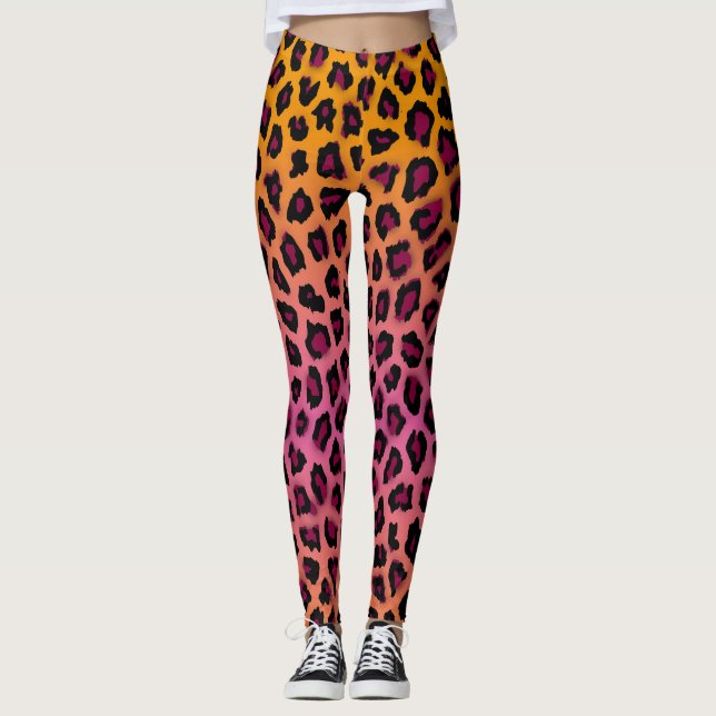 Gepard-Haut Leggings (Vorderseite)