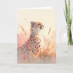 Gepard im Bösen der Natur Karte