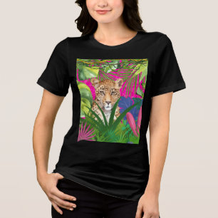 Gepard im Gras Tri-Blend Shirt