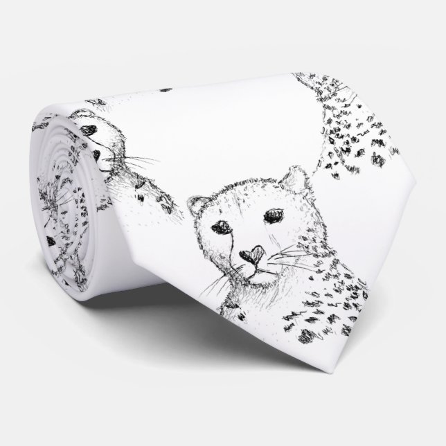 Gepard. Krawatte (Gerollt)