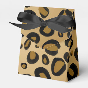 Gepard Leoparden-Druck-Spots Gold Beige Hellbraun Geschenkschachtel