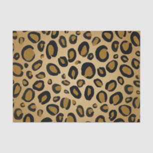 Gepard Leoparden-Druck-Spots Gold Beige Tan bemalt Seidenpapier