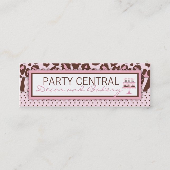 Gepard-Mädchen-Visitenkarte Mini Visitenkarte (Vorderseite)