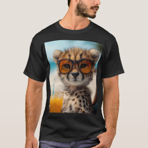 Gepard mit entspannter Strandstimmung T-Shirt