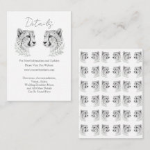 Gepard Moderne Hochzeitsdetails Elegantes Design