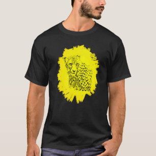 Gepard-Motiv Raubtier Katze Tier Bunt Gepard T-Shirt