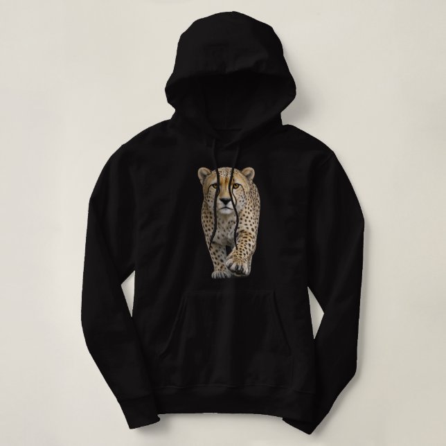 Gepard nähert sich hoodie (Design vorne)