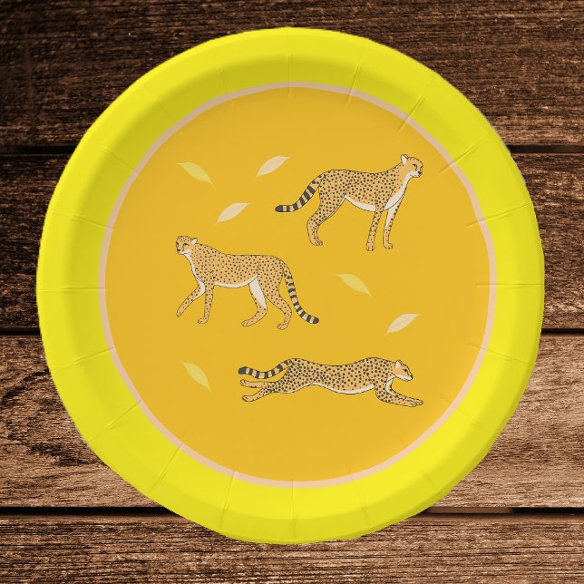 Gepard-Papierteller Pappteller (Von Creator hochgeladen)