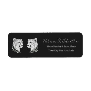 Gepard-Rücksendeadresse Eleganter Wildlife-Stil
