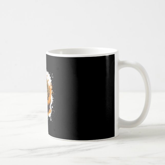 Gepard spielt Fußball lustiges Tier  Kaffeetasse (Rechts)