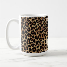 Gepard-Tierdruck & Blumen Laptop-Aufkleber Kaffeetasse