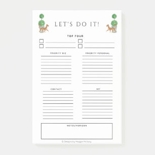 Gepard & Topipe 4 x 6 zu beachten Post-it Klebezettel