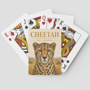 Gepard Trockene Savannen-Wildnis Spielkarten