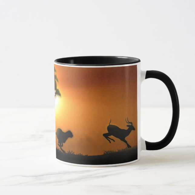 Gepard und Gazelle Tasse (Rechts)