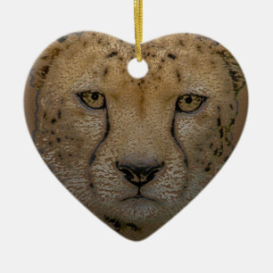 Gepard-Weihnachtsverzierung Keramik Ornament