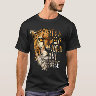 Gepard Wild World da draußen Wildlife Rettend Reha T-Shirt
