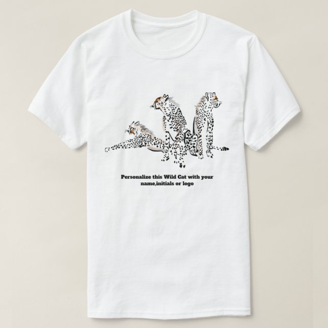 Gepard-wilde Katzen-wilde Leben-T-Shirts T-Shirt (Design vorne)