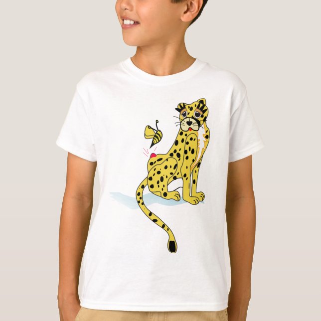Gepard-wilde Tier-Kindert-shirt T-Shirt (Vorderseite)