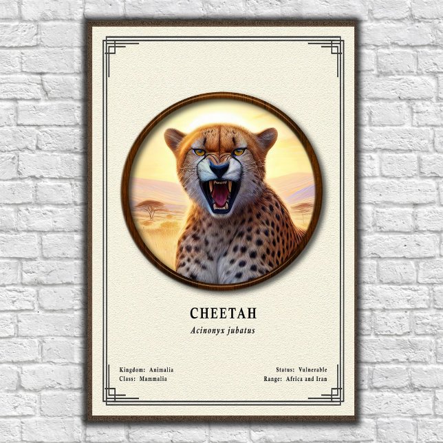 Gepard-Zoologie-Serie Poster (Von Creator hochgeladen)