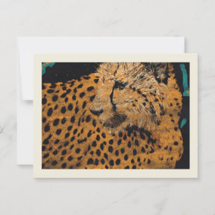 Geparde Afrikas Postkarte