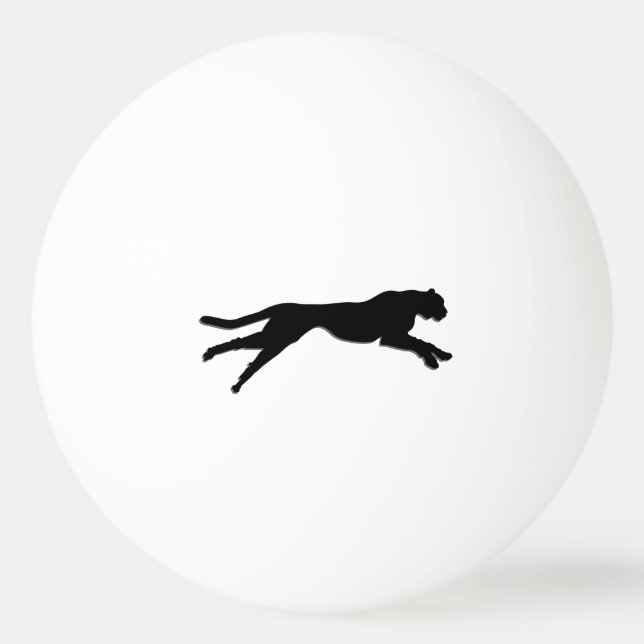 Geparde Tischtennisball (Rückseite)