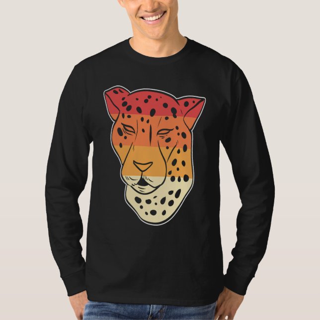 Geparden-Gesicht-Tierpfleger T-Shirt (Vorderseite)
