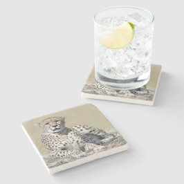 Geparden im Masai Mara im kenianischen Foto Steinuntersetzer