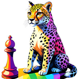 Geparden Schach - Schnellstes Tier der Erde T-Shirt