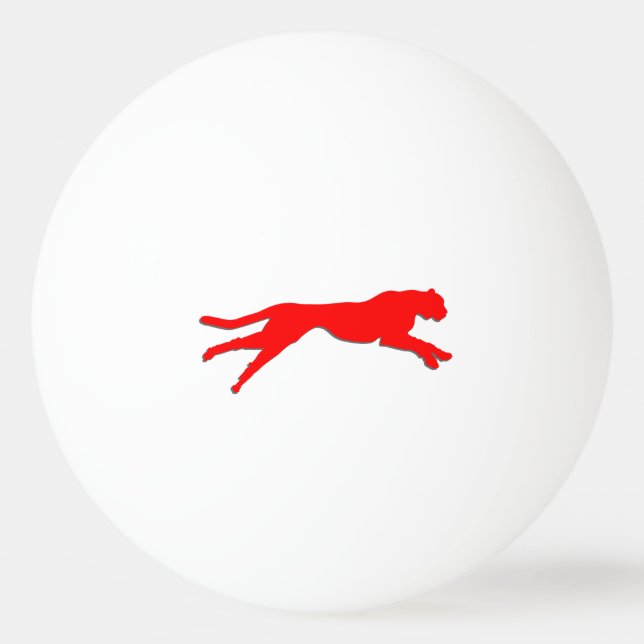Geparden Tischtennisball (Rückseite)