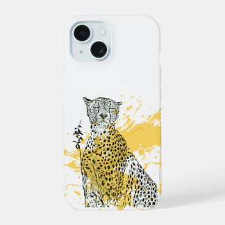 Gepardenliebe iPhone 15 Hülle