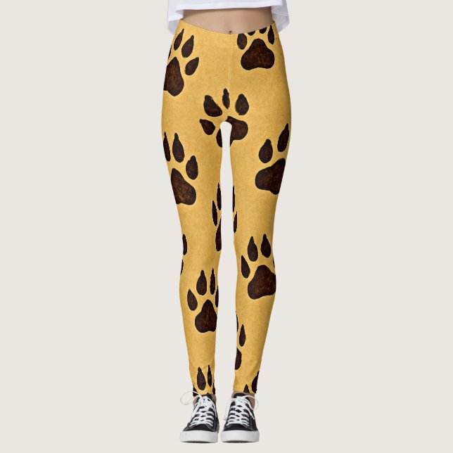 Gepardenpfotenabdruck  leggings (Vorderseite)