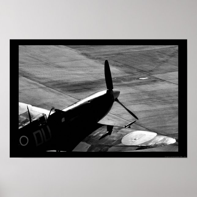 Geparkte Spitfire Poster (Vorne)