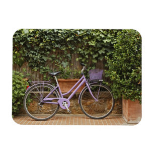 Geparktes Fahrrad, Pienza, Italien, Toskana Magnet