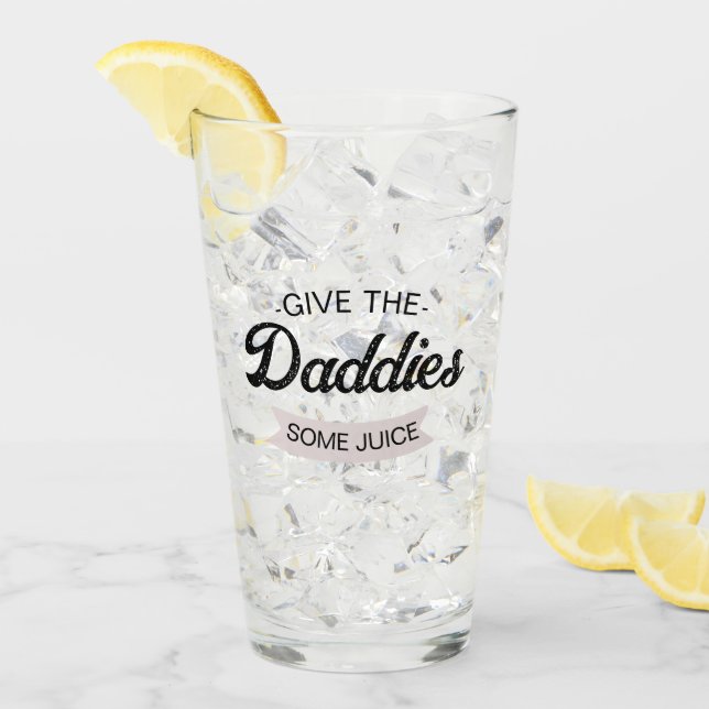 Gepasster Text verleiht dem Papa etwas Jubel Glas (Vorderseite Ice)