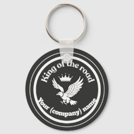 Gepersonaliseerde King of the Road Chauffeur Badge Schlüsselanhänger