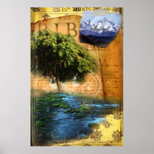 Gepflanzt durch das Wasser Poster