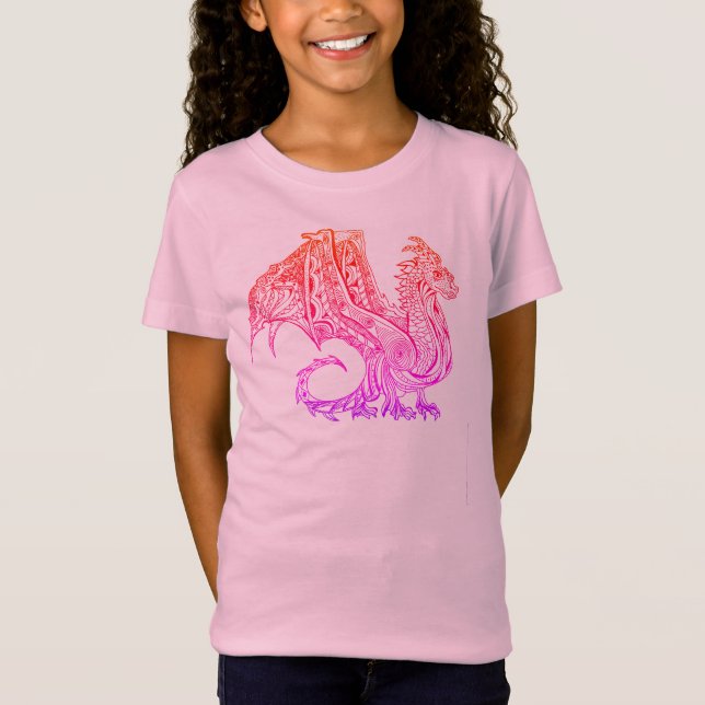 Gepflegter Drache T-Shirt (Vorderseite)