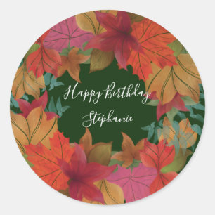 Gepflegter Happy Birthday-Aufkleber Runder Aufkleber