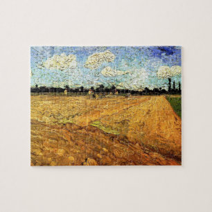 Gepflügtes Feld (die Furchen) von Vincent van Gogh Puzzle