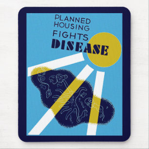 Geplante Housing Fights Disease Mousepad