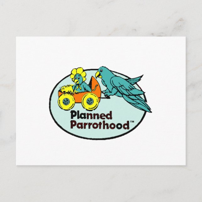 Geplantes Parrothood® Postkarte (Vorderseite)