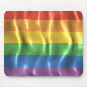 Geplätscherte Stolz-Flagge Mousepad