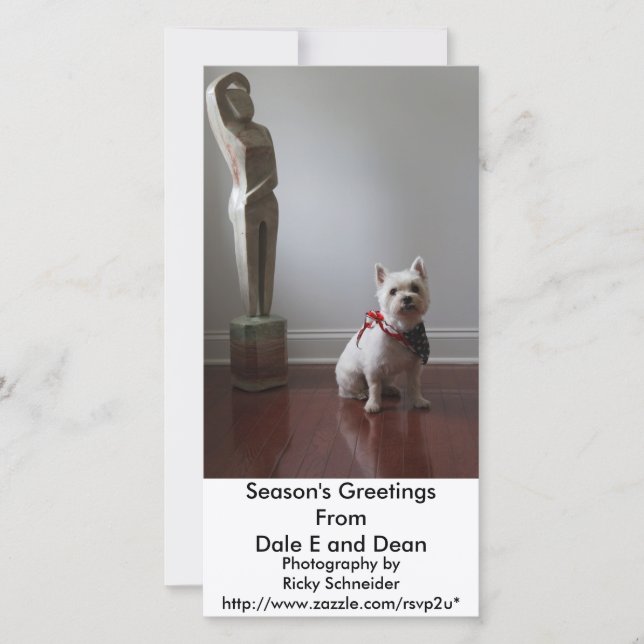 gepocht feiertagskarte (Vorderseite)