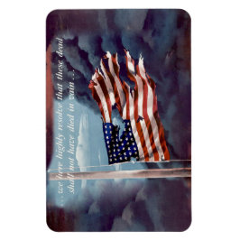 Gepolsterte, aber nicht vergessene Rauch-Flag flex Magnet