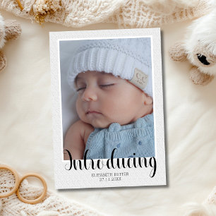Geprägte Herzen - Vorstellung des Babys - Danke