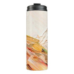 Geprägte pastöse Ölfarben und Reliefs. Primärkol Thermosbecher