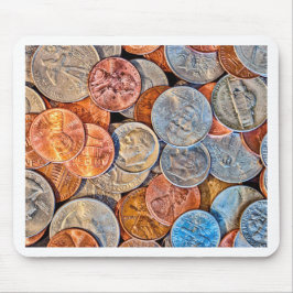 geprägte Währung Mousepad