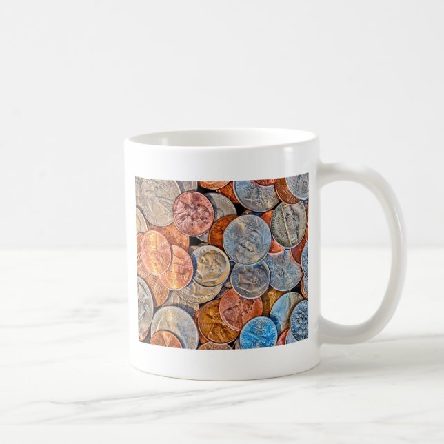 geprägte Währung Tasse (Rechts)