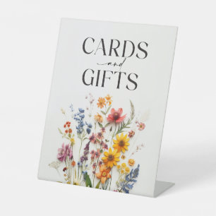Gepresste Blumen Wildblumenkarten und Geschenke Sc Sockelschild