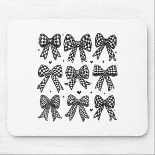 Geprüfter Rennen mit Rennen für Bow-Fahnen - Fraue Mousepad